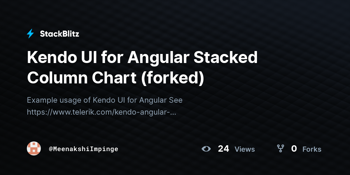 Kendo Ui For Angular Stacked Column Chart Forked Stackblitz