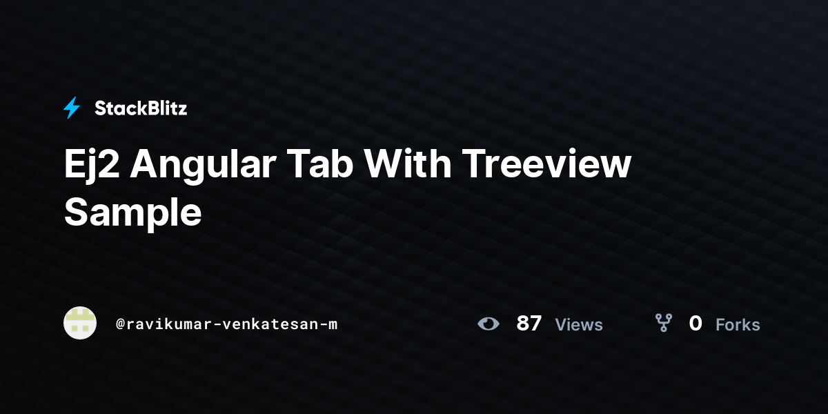 Ej Angular Tab With Treeview Sample Stackblitz