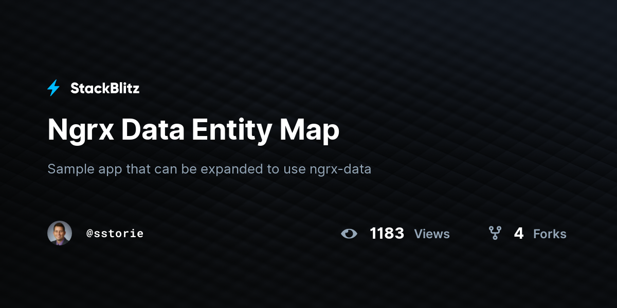 Ngrx Data Entity Map Stackblitz