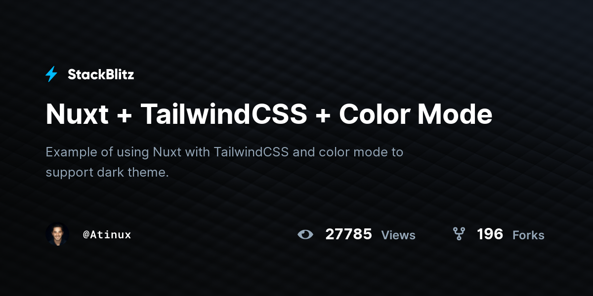 Nuxt Tailwindcss Stackblitz Hot Sex Picture