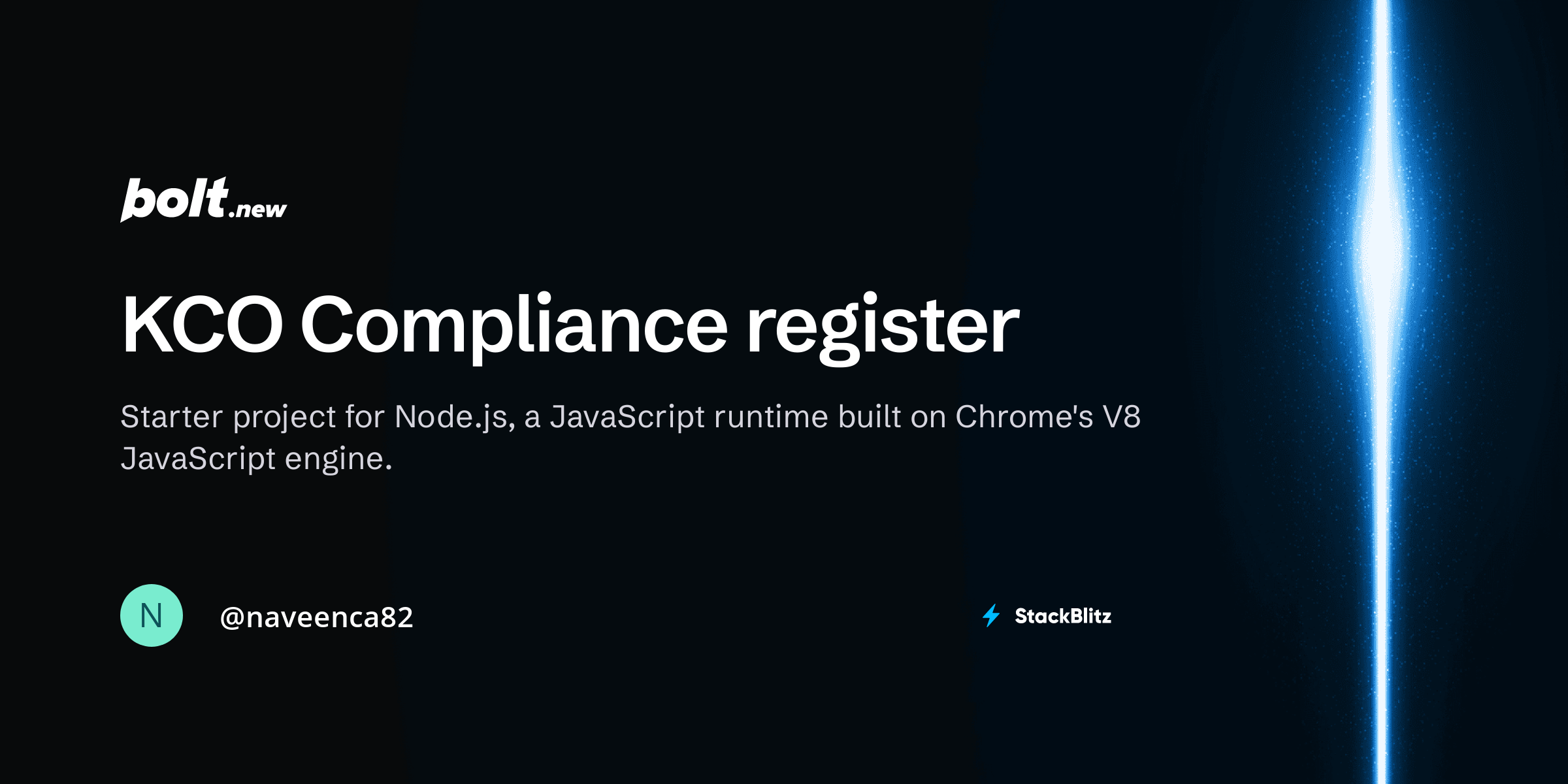 KCO Compliance register - Bolt.new