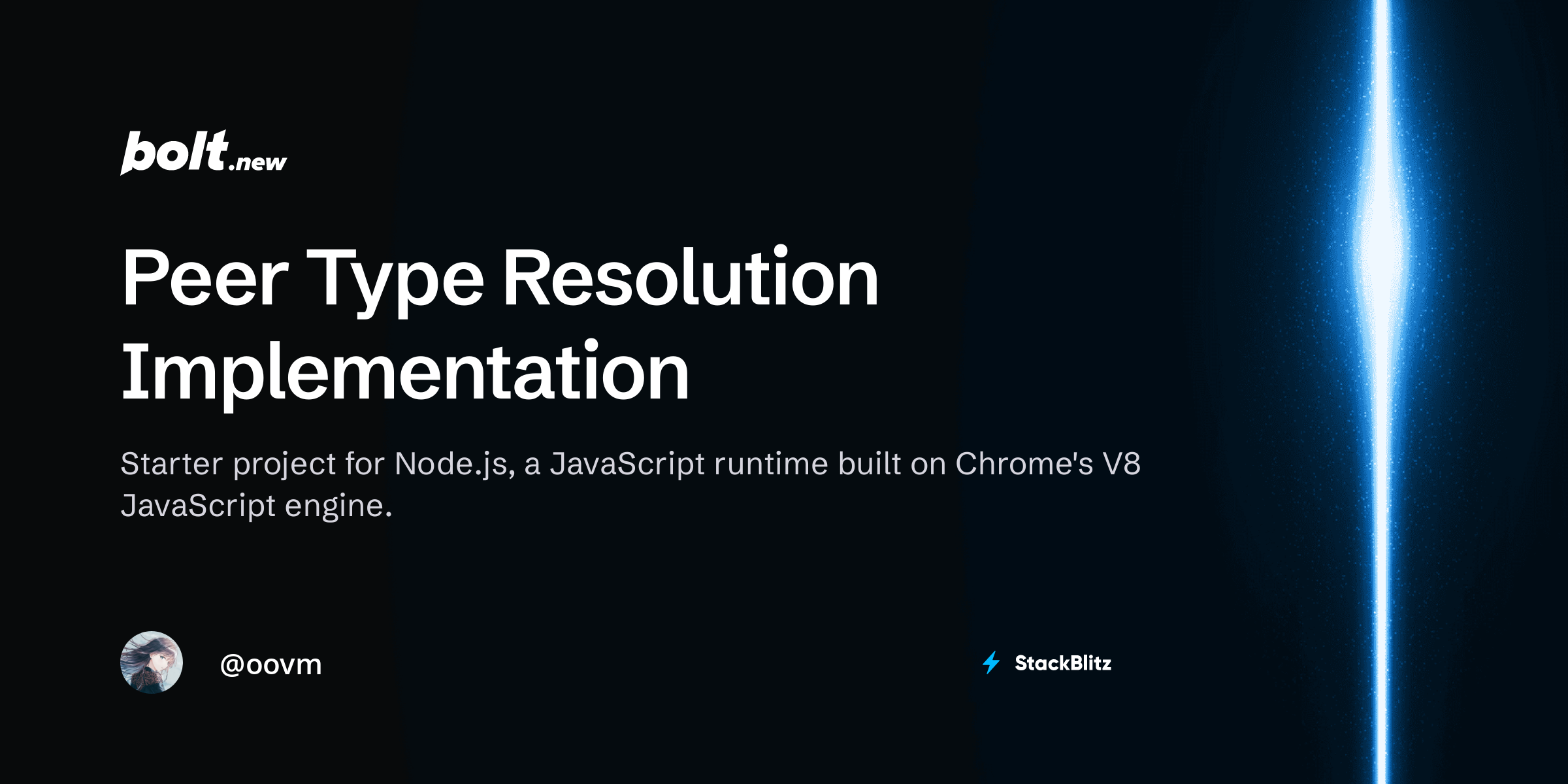 Peer Type Resolution Implementation - Bolt.new