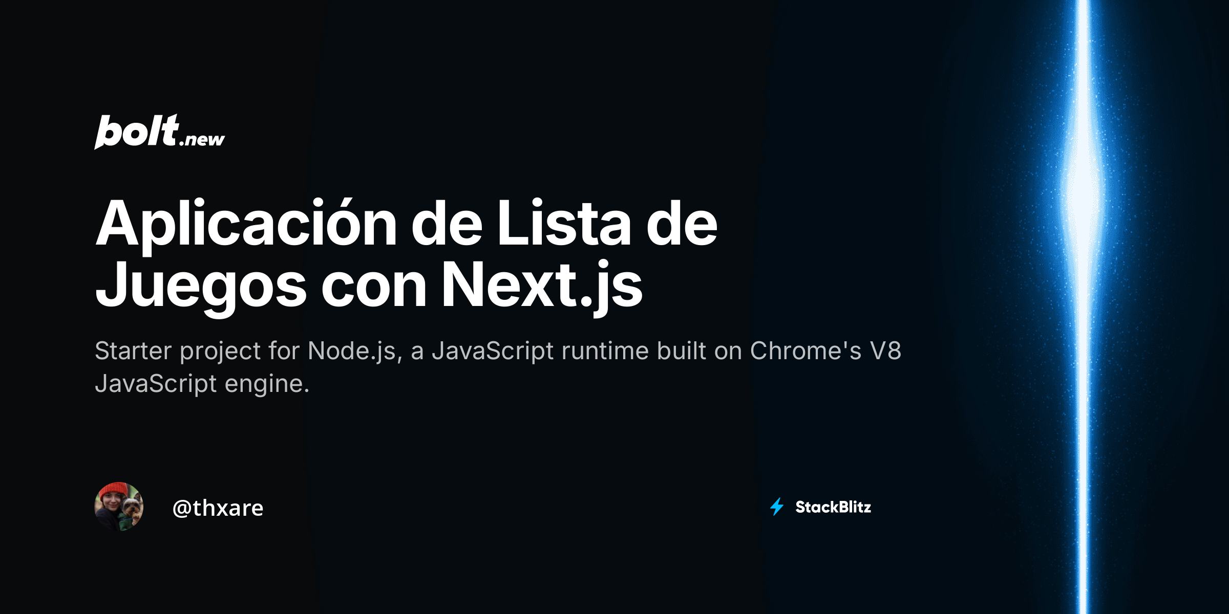 Aplicaci n de lista de juegos con next js bolt new