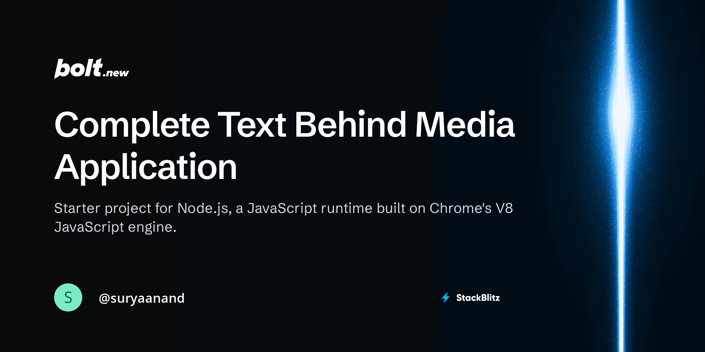 Complete Text Behind Media Application