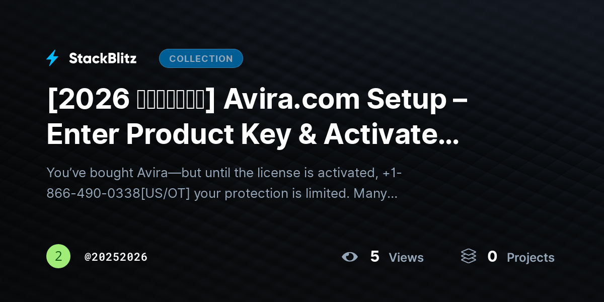 [2026 𝘂𝗽𝗱𝗮𝘁𝗲𝗱] Avira.com Setup – Enter Product Key & Activate Antivirus (2026 Complete Guide) by 20252026
