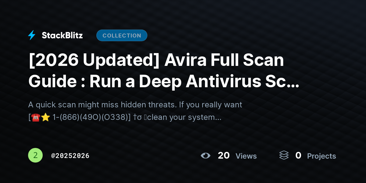 [2026 Updated] Avira Full Scan Guide : Run a Deep Antivirus Scan the Right Way by 20252026