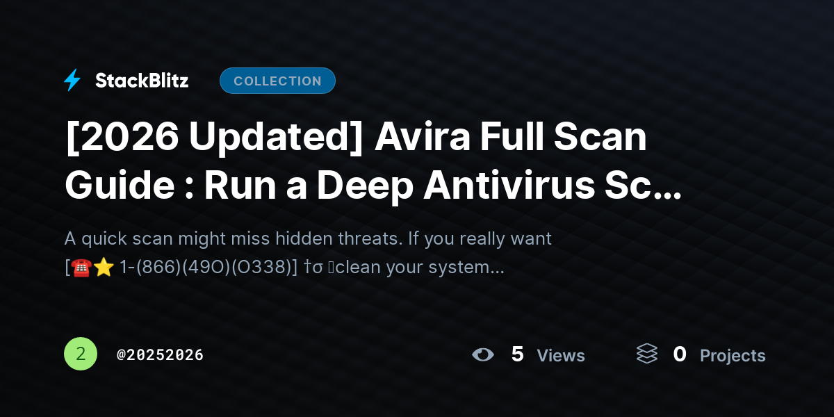 [2026 Updated] Avira Full Scan Guide : Run a Deep Antivirus Scan the Right Way by 20252026