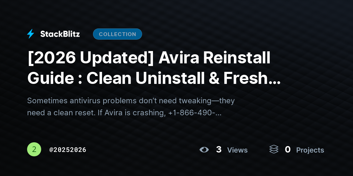 [2026 Updated] Avira Reinstall Guide : Clean Uninstall & Fresh Install Step-by-Step by 20252026