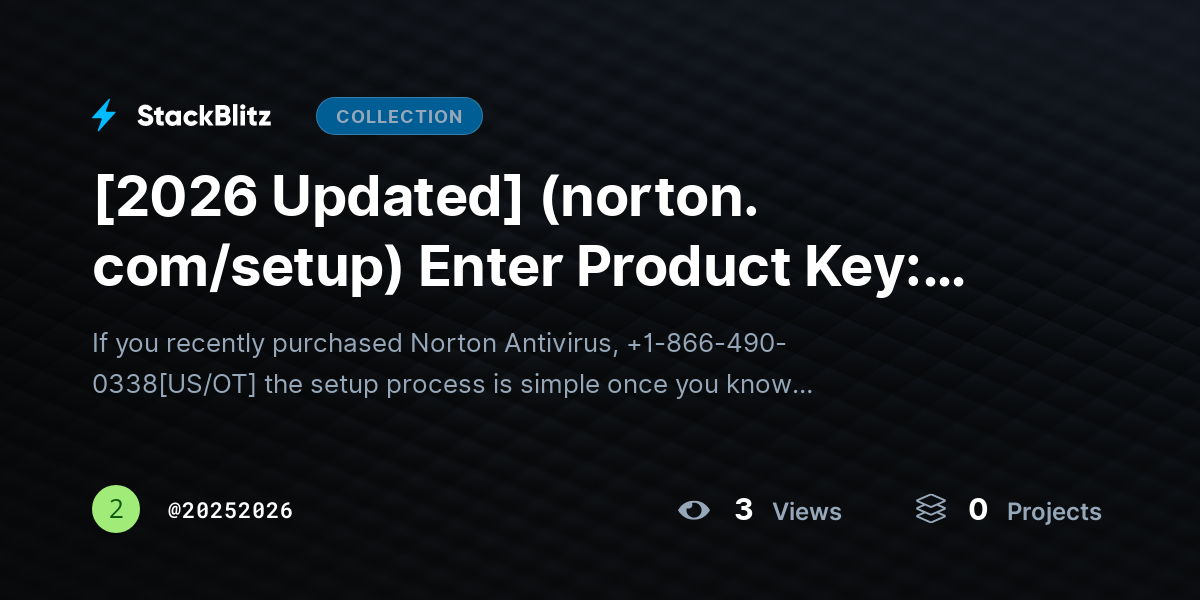 [2026 Updated] (norton. com/setup) Enter Product Key: Activate and Install Norton Antivirus Easily by 20252026