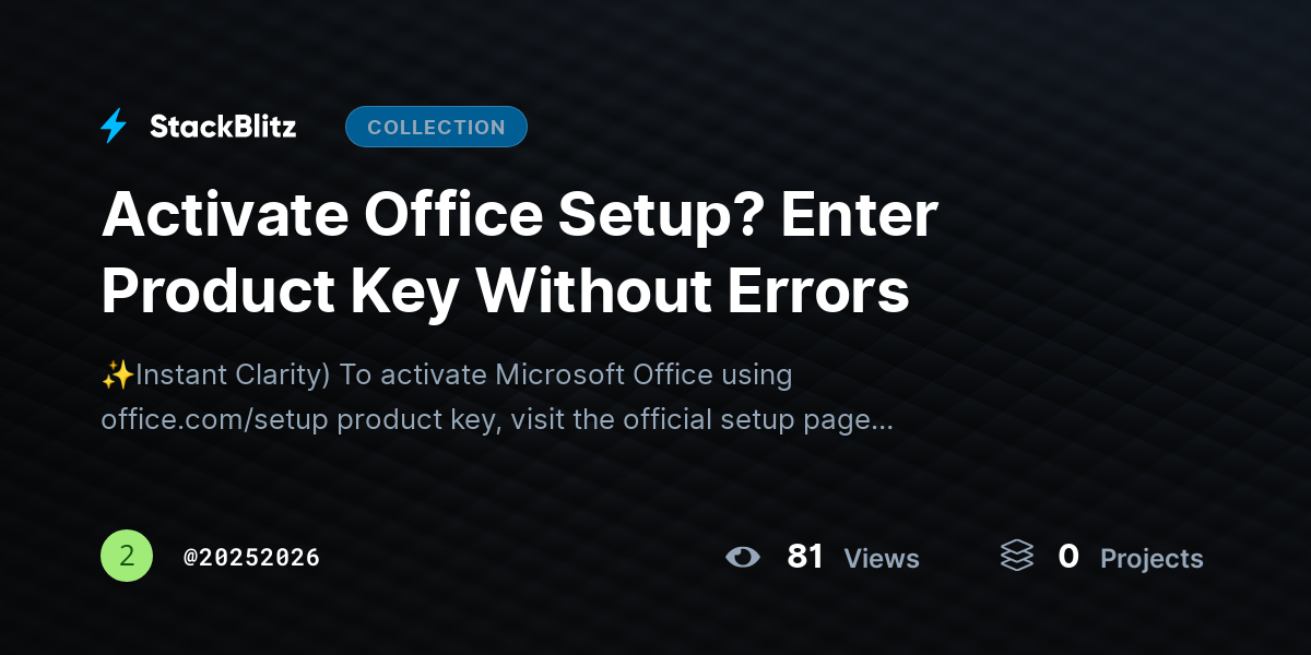 Activate Office Setup? Enter Product Key Without Errors by 20252026