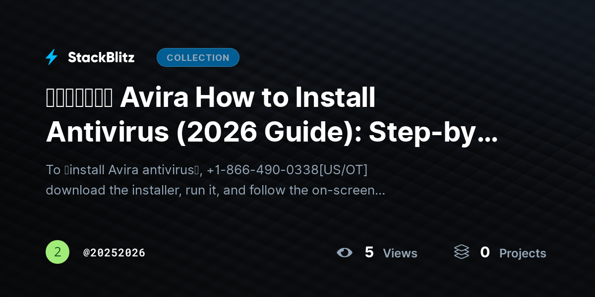 ᵘᵖᵈᵃᵗᵉᵈ Avira How to Install Antivirus (2026 Guide): Step-by-Step Setup for Fast Protection by 20252026