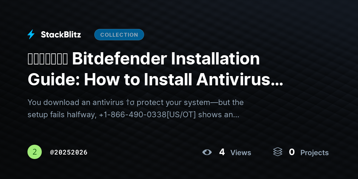 ᵘᵖᵈᵃᵗᵉᵈ Bitdefender Installation Guide: How to Install Antivirus Without Errors (Step-by-Step Setup) by 20252026