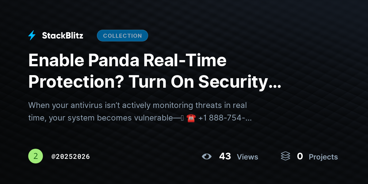 Enable Panda Real-Time Protection? Turn On Security Instantly by 20252026