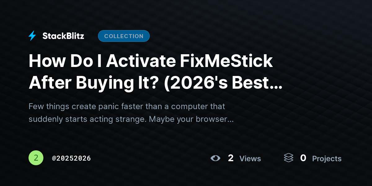 How Do I Activate FixMeStick After Buying It? (2026's Best Method) by 20252026