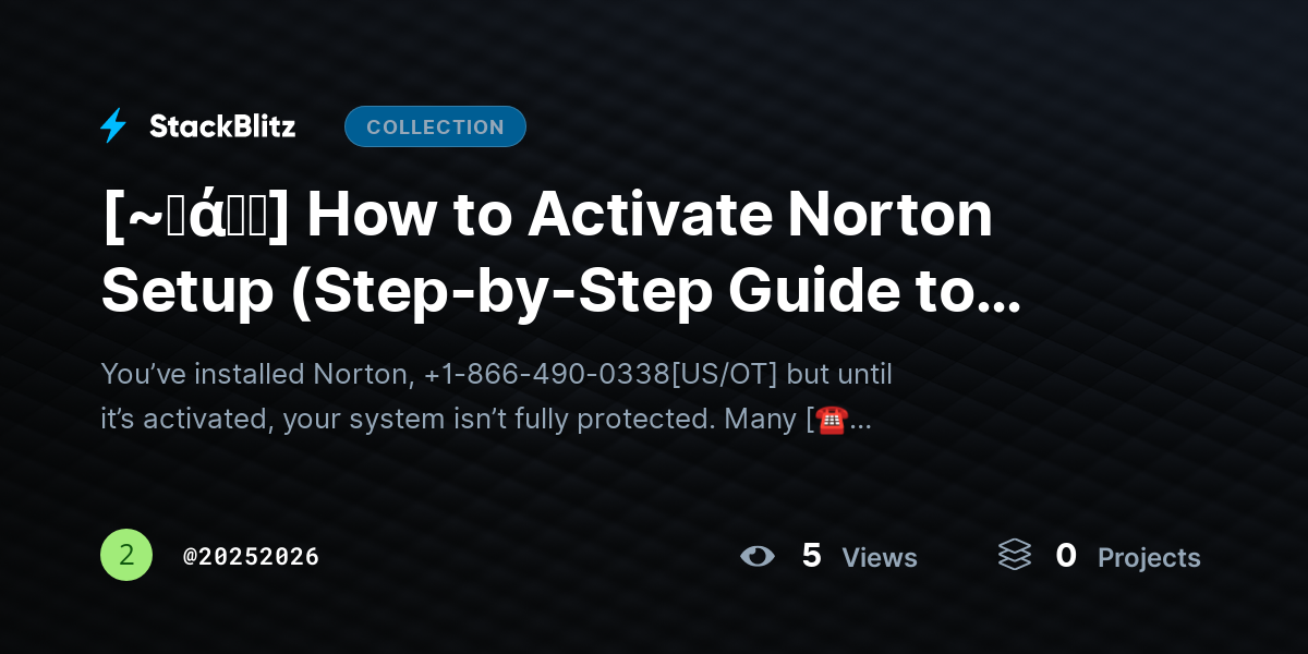 [~𝐅ά𝓠𝕤] How to Activate Norton Setup (Step-by-Step Guide to Enter Product Key & Secure Your Device) by 20252026