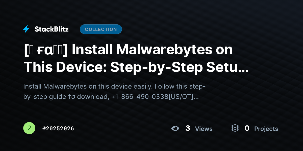 [♜ ғα𝐐𝐒] Install Malwarebytes on This Device: Step-by-Step Setup & Activation Guide by 20252026