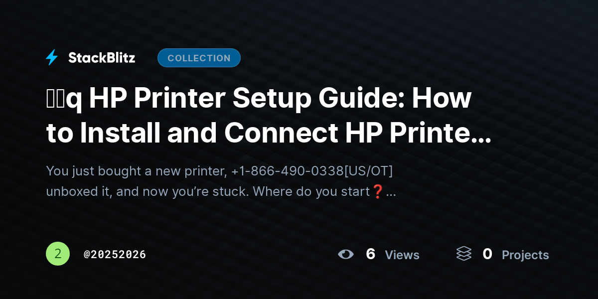 ᶠᵃq HP Printer Setup Guide: How to Install and Connect HP Printer (Wireless & USB) by 20252026