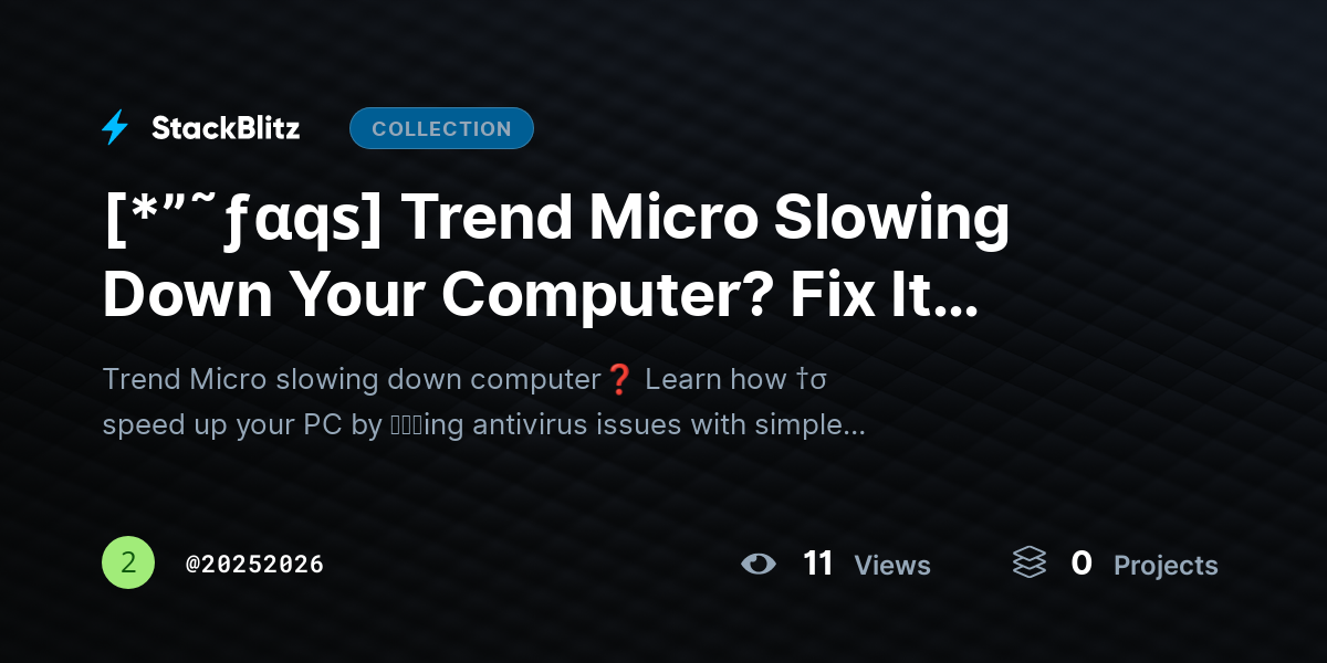 [*”˜ƒαqѕ] Trend Micro Slowing Down Your Computer? Fix It Without Losing Protection by 20252026