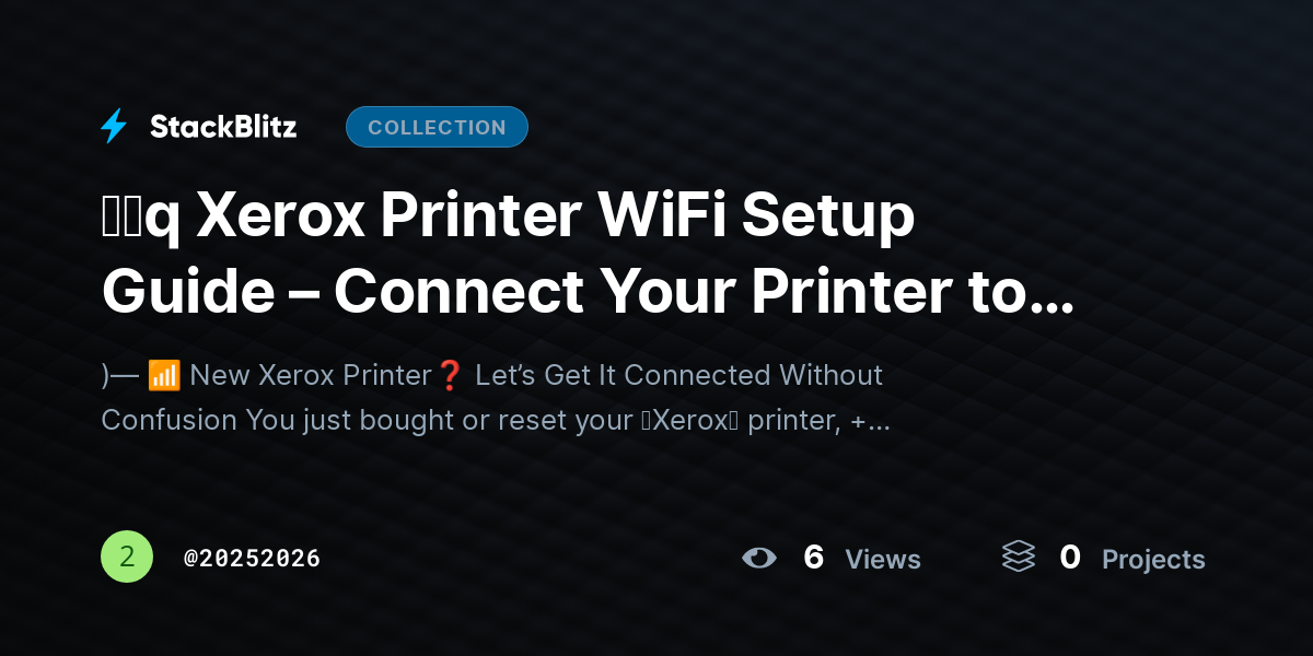 ᶠᵃq Xerox Printer WiFi Setup Guide – Connect Your Printer to Wireless Network Easily by 20252026
