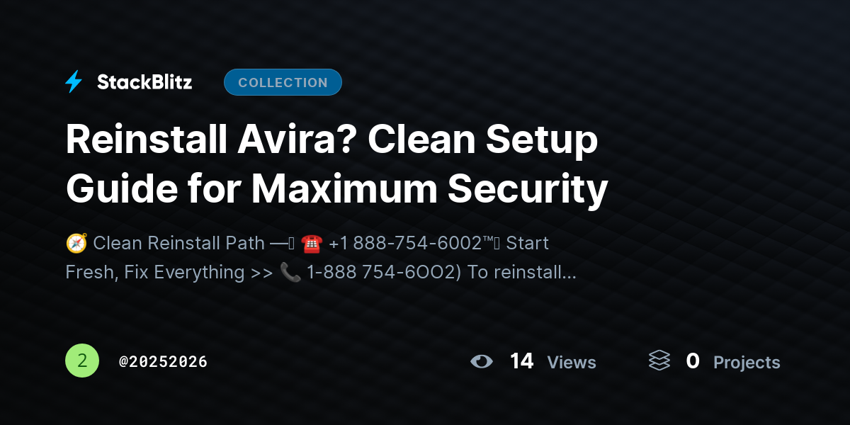 Reinstall Avira? Clean Setup Guide for Maximum Security by 20252026