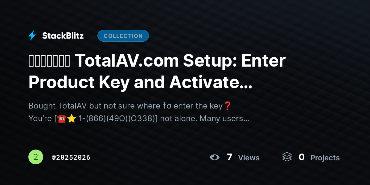 ᵘᵖᵈᵃᵗᵉᵈ TotalAV.com Setup: Enter Product Key and Activate Antivirus (Step-by-Step Guide) by 20252026