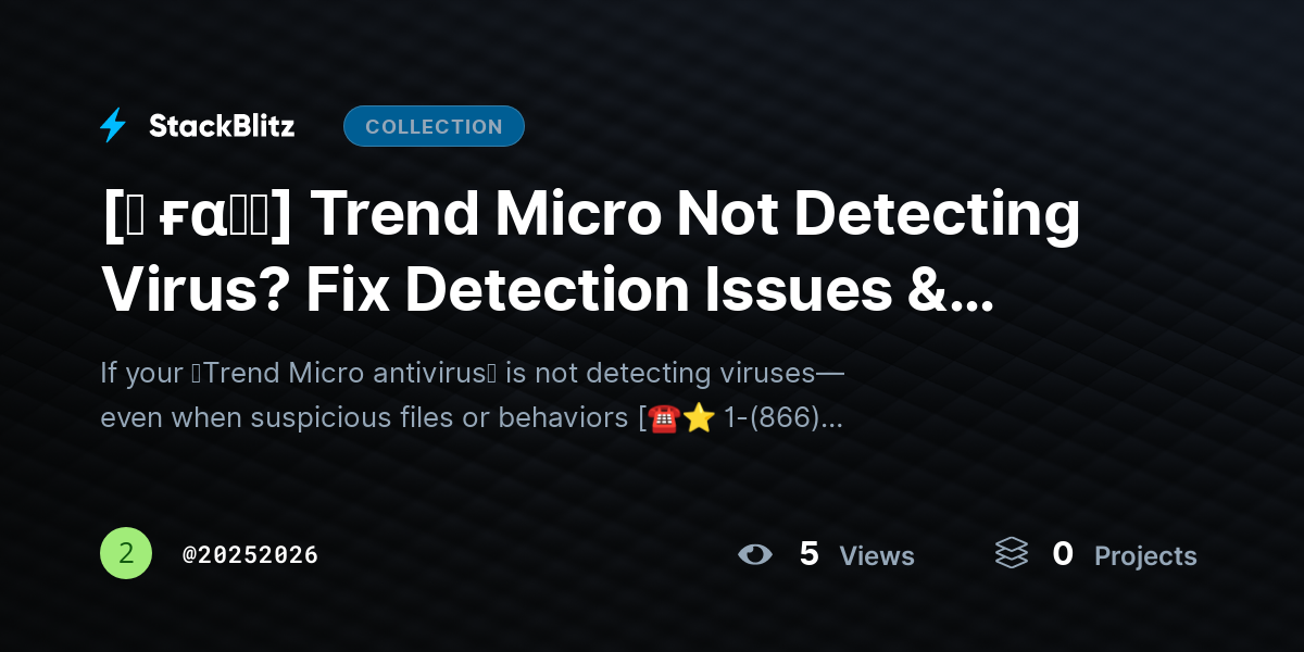 [♜ ғα𝐐𝐒] Trend Micro Not Detecting Virus? Fix Detection Issues & Restore Full Protection by 20252026