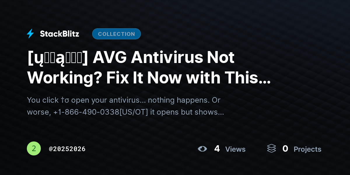 [ų℘ɖąɬɛɖ] AVG Antivirus Not Working? Fix It Now with This Complete Troubleshooting Guide  by 20252026