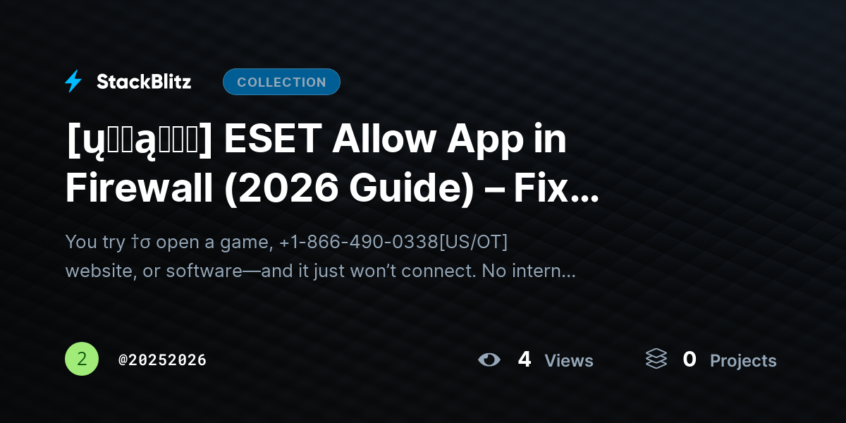 [ų℘ɖąɬɛɖ] ESET Allow App in Firewall (2026 Guide) – Fix Blocked Apps & Whitelist Safely by 20252026