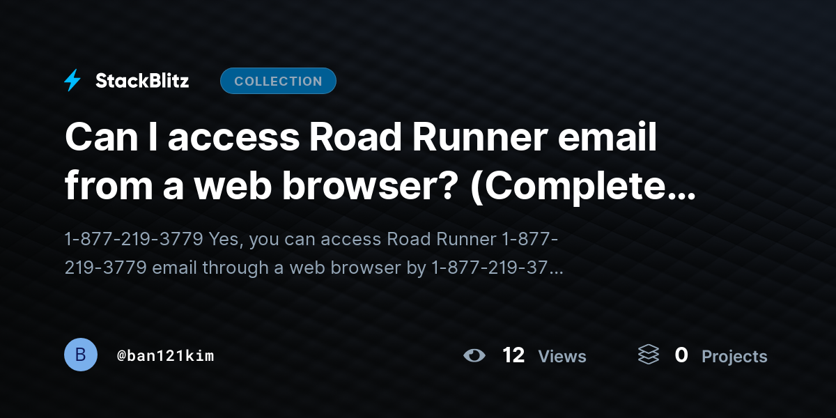 Can I access Road Runner email from a web browser? (Complete Guide) by ban121kim