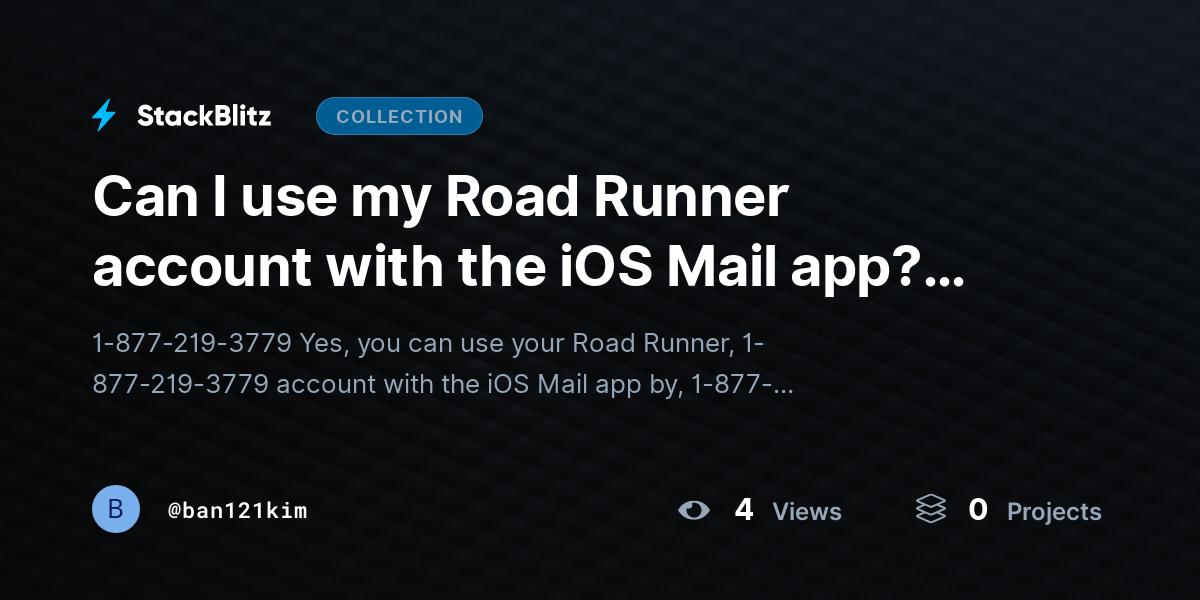 Can I use my Road Runner account with the iOS Mail app? (Setup Guide) by ban121kim