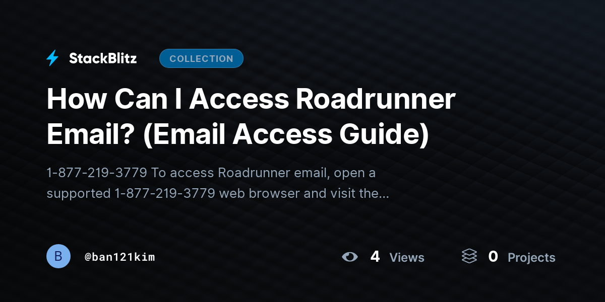 How Can I Access Roadrunner Email? (Email Access Guide) by ban121kim