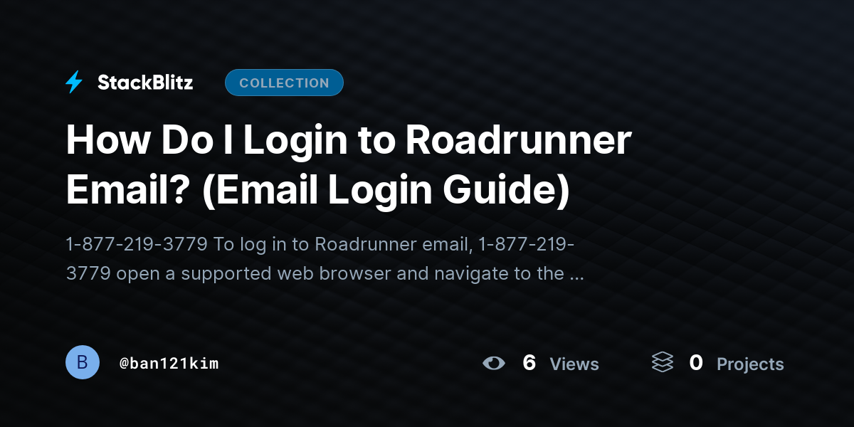 How Do I Login to Roadrunner Email? (Email Login Guide) by ban121kim