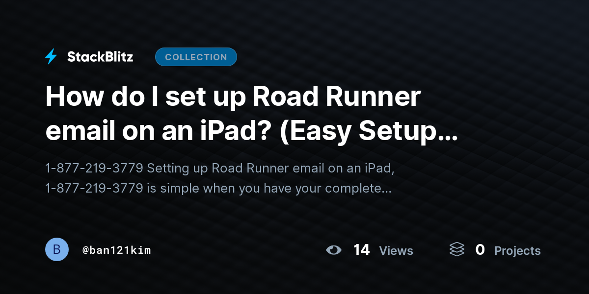 How do I set up Road Runner email on an iPad? (Easy Setup Guide) by ban121kim
