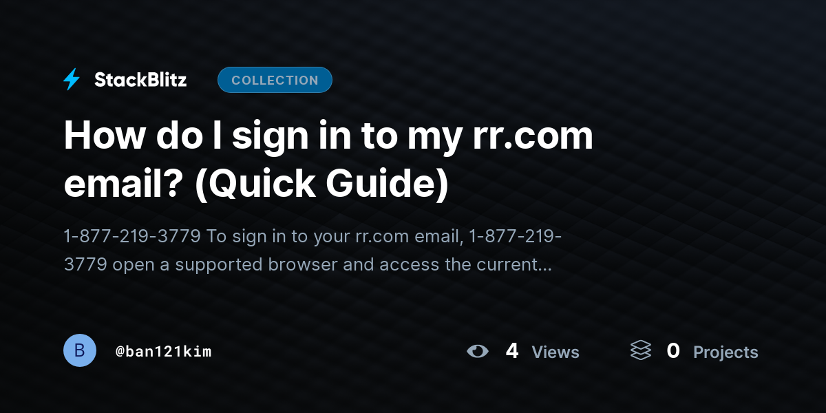 How do I sign in to my rr.com email? (Quick Guide) by ban121kim