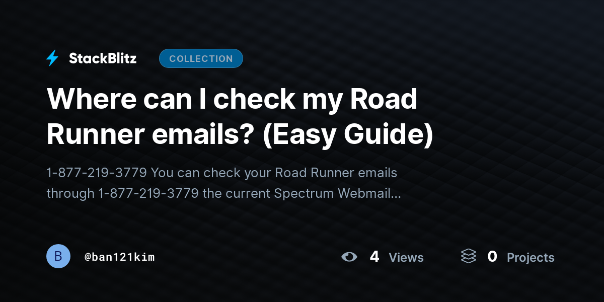 Where can I check my Road Runner emails? (Easy Guide) by ban121kim