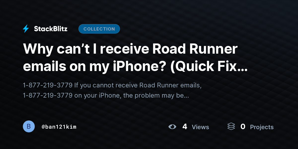 Why can’t I receive Road Runner emails on my iPhone? (Quick Fix Guide) by ban121kim