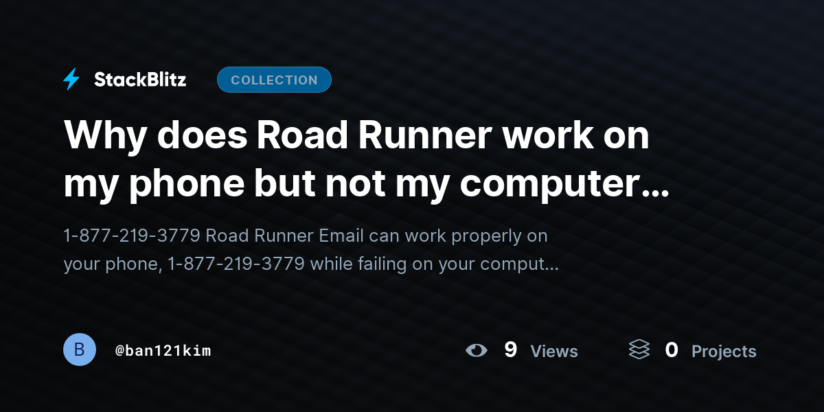 Why does Road Runner work on my phone but not my computer? (Fix Guide) by ban121kim