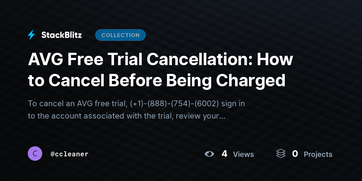 AVG Free Trial Cancellation: How to Cancel Before Being Charged by ccleaner