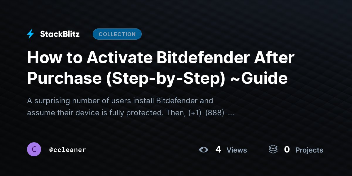 How to Activate Bitdefender After Purchase (Step-by-Step) ~Guide by ccleaner