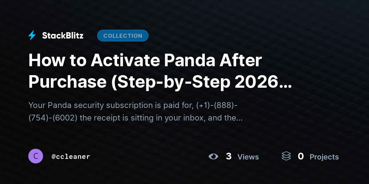 How to Activate Panda After Purchase (Step-by-Step 2026 Guide) by ccleaner
