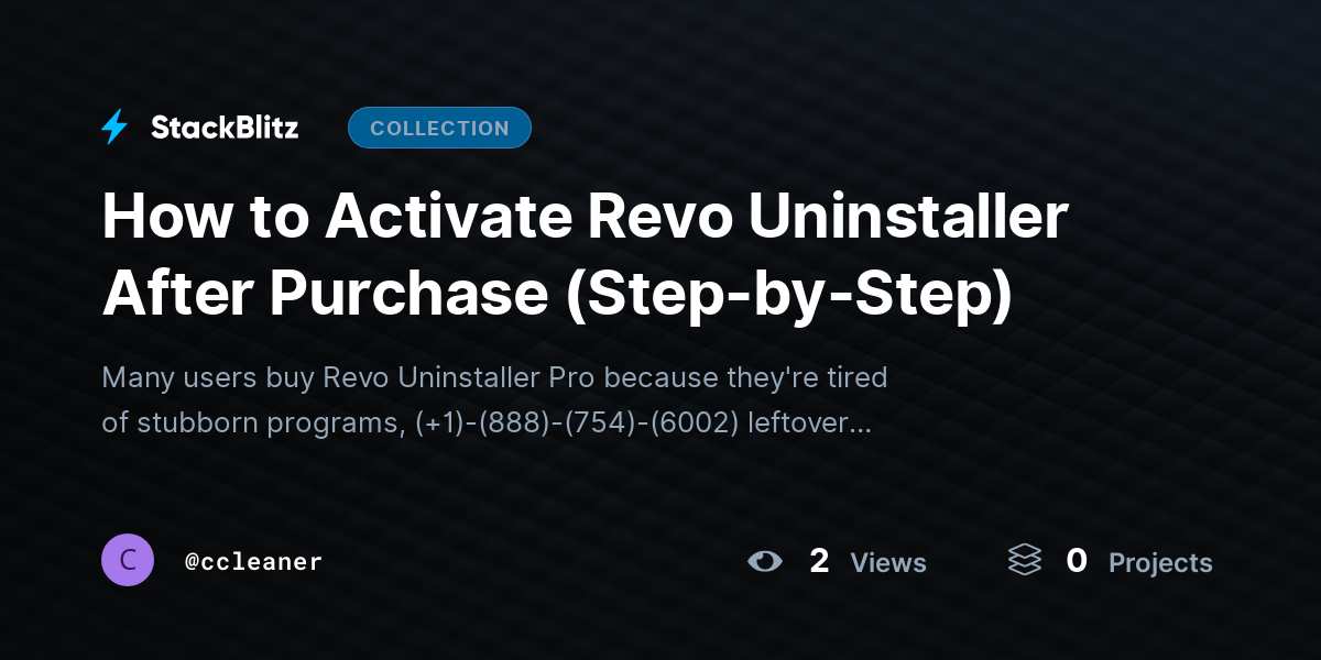 How to Activate Revo Uninstaller After Purchase (Step-by-Step) by ccleaner