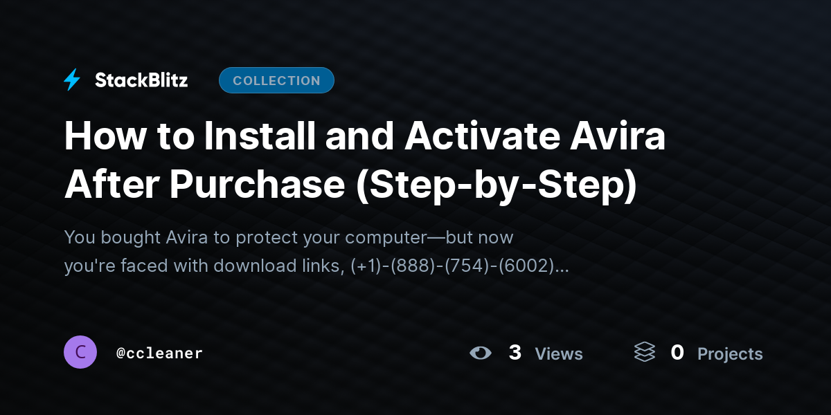How to Install and Activate Avira After Purchase (Step-by-Step) by ccleaner
