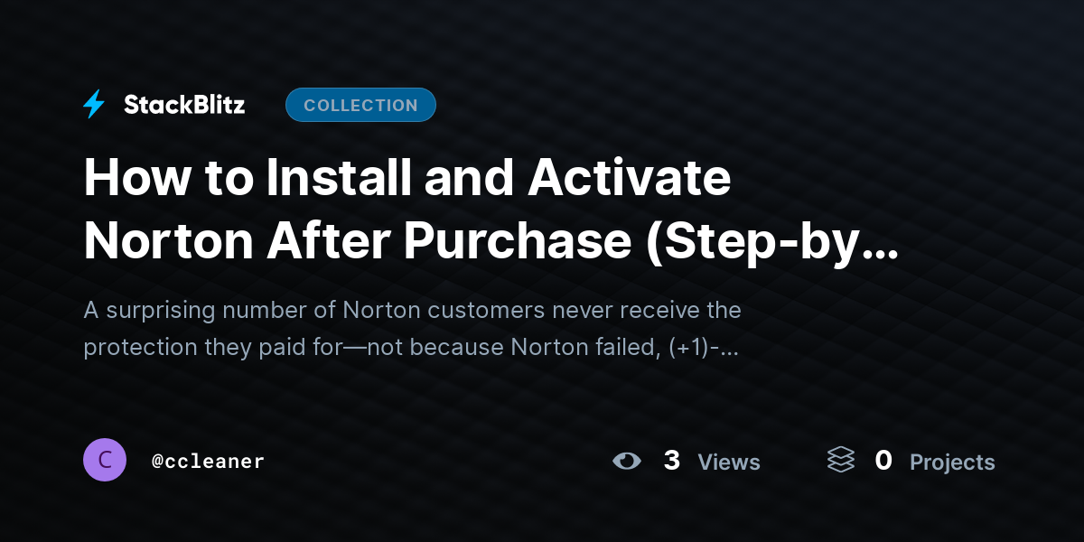 How to Install and Activate Norton After Purchase (Step-by-Step) by ccleaner