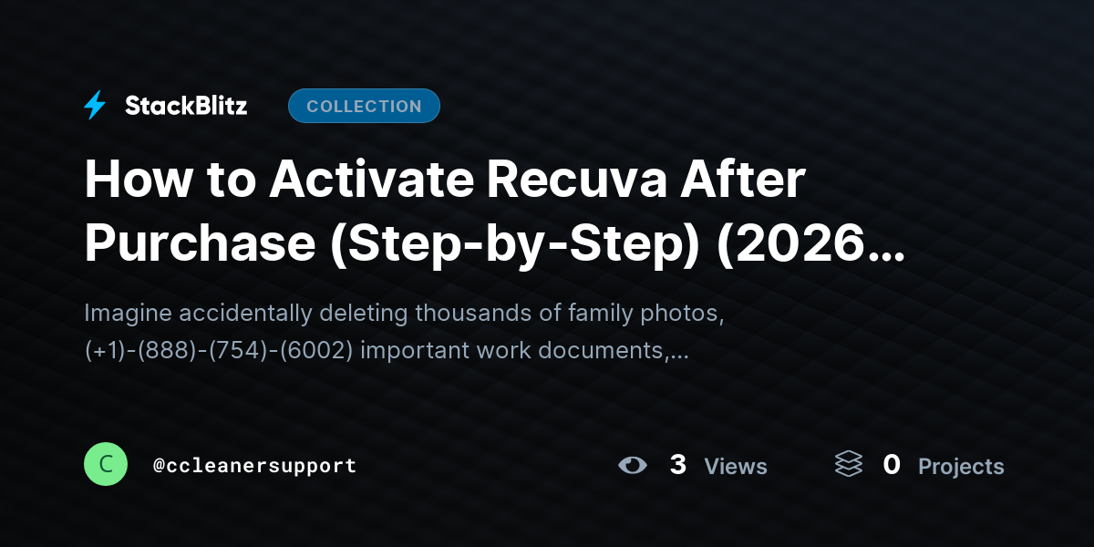 How to Activate Recuva After Purchase (Step-by-Step) (2026-27 Guide) by ccleanersupport