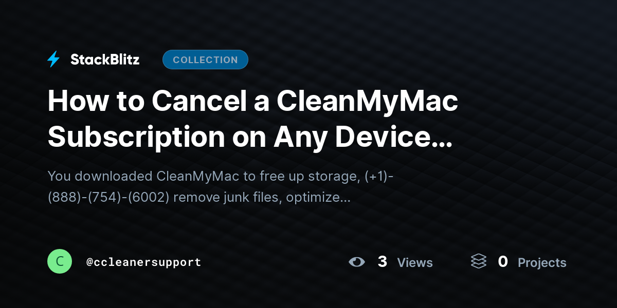 How to Cancel a CleanMyMac Subscription on Any Device (2026-27 Guide) by ccleanersupport