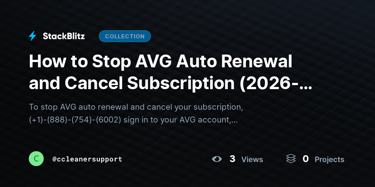 How to Stop AVG Auto Renewal and Cancel Subscription (2026-27 Guide) by ccleanersupport
