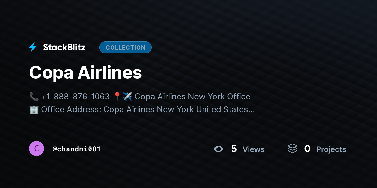 Copa Airlines by chandni001