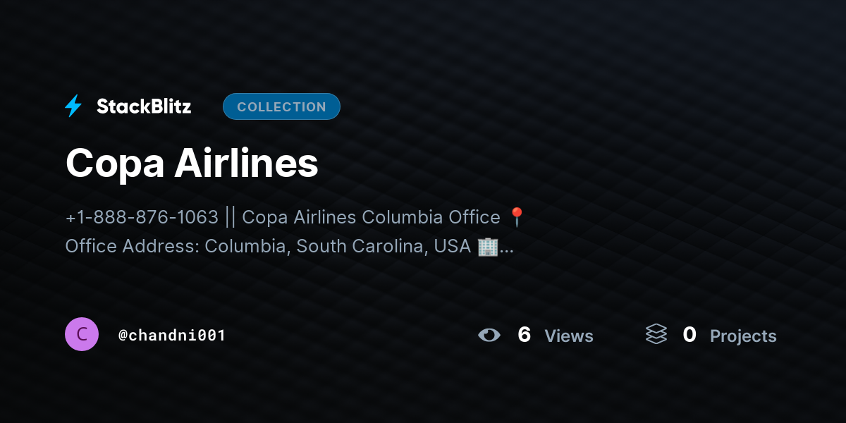 Copa Airlines by chandni001