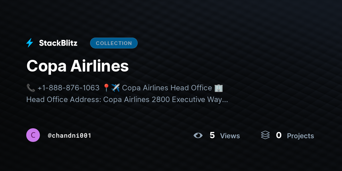 Copa Airlines by chandni001