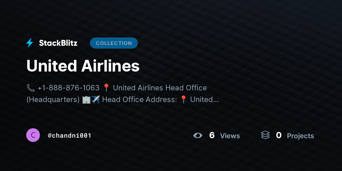 United Airlines  by chandni001
